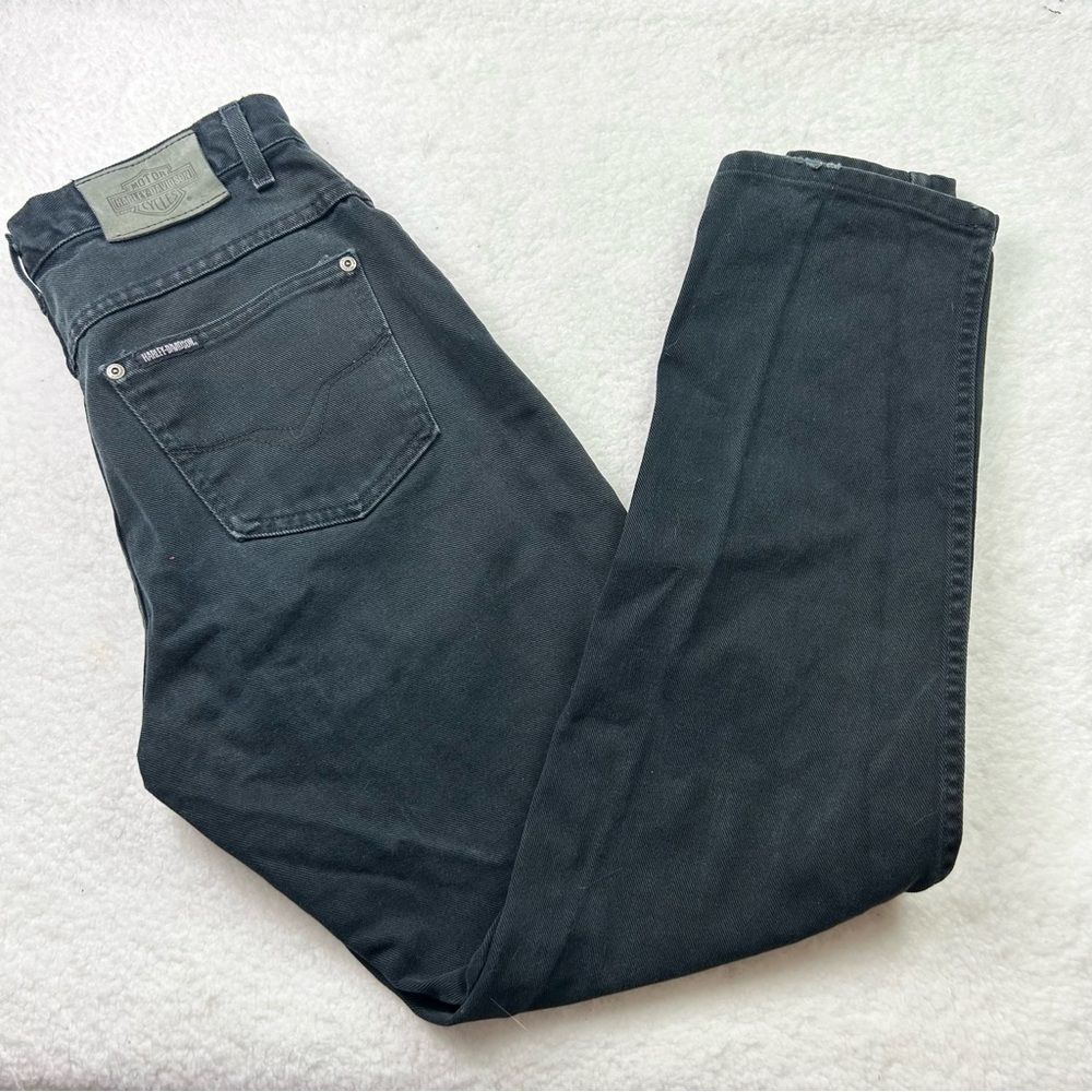 Harley Davidson 100% Cotton Classic Straight Leg Jeans in Black